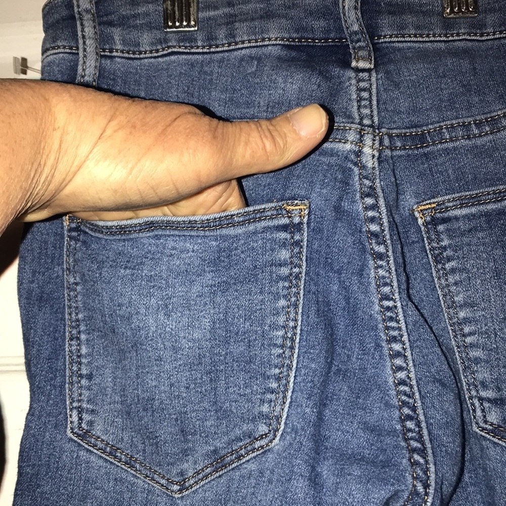 Juniors Classic Skinny Blue Jeans - Picture 4 of 5